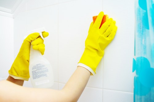 Deep upholstery cleaning process for fabric furniture in Woodford
