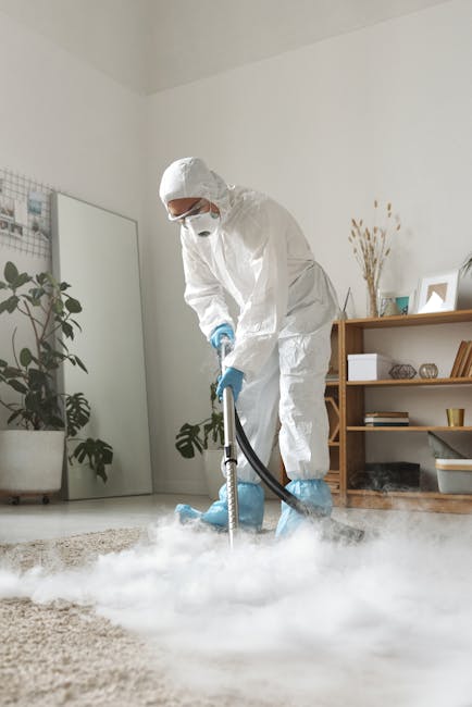 A young boy using a vacuum cleaner to perform surface cleaning in a living room, where an elderly man is resting on a beige sofa. The living room has wooden flooring with a multicolored rug, grey curt
